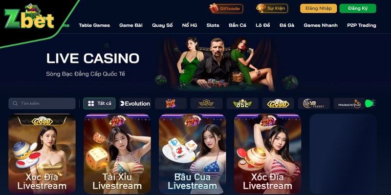 Live casino trực tiếp cùng dealer xinh đẹp người thật