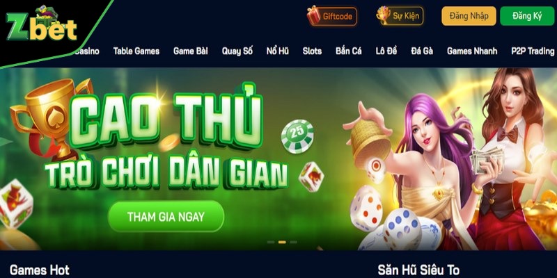 ZBET được biết đến như nhà cái hàng đầu tại Việt Nam